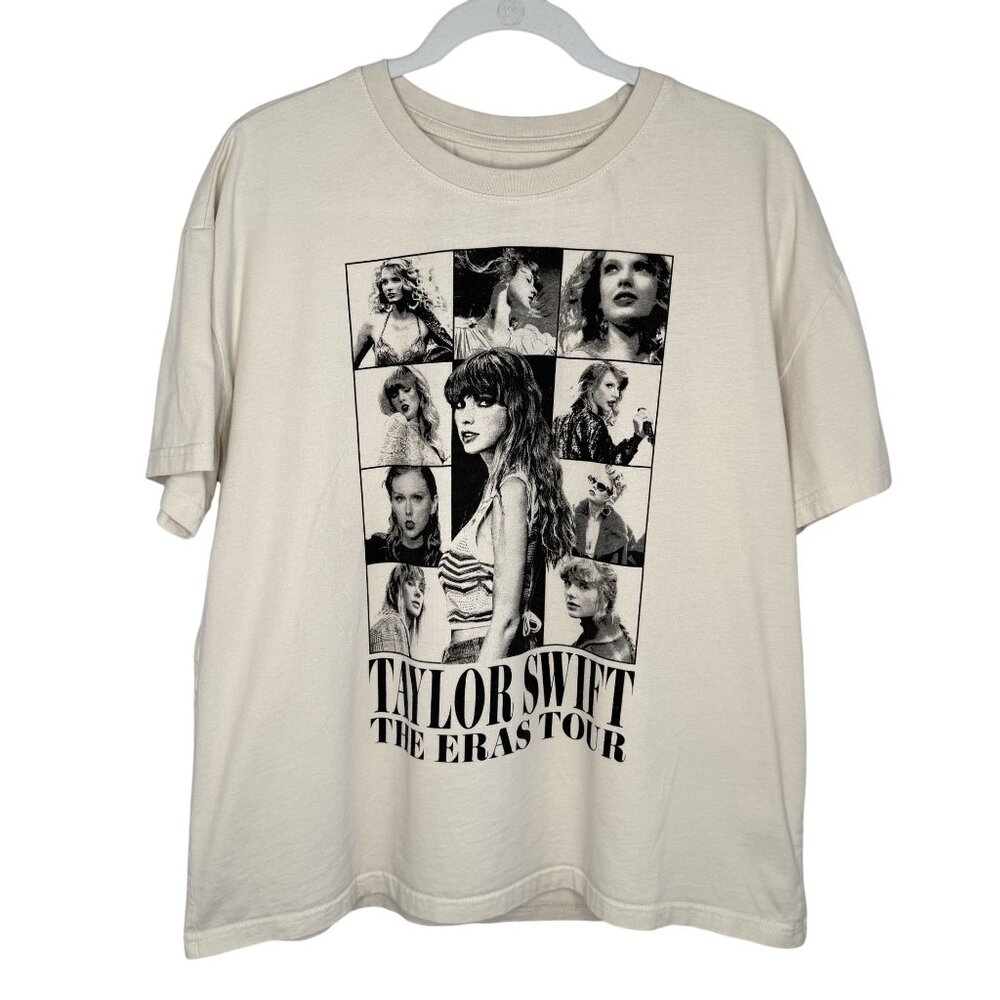 Taylor Swift Cream "The Eras Tour" T-Shirt, L